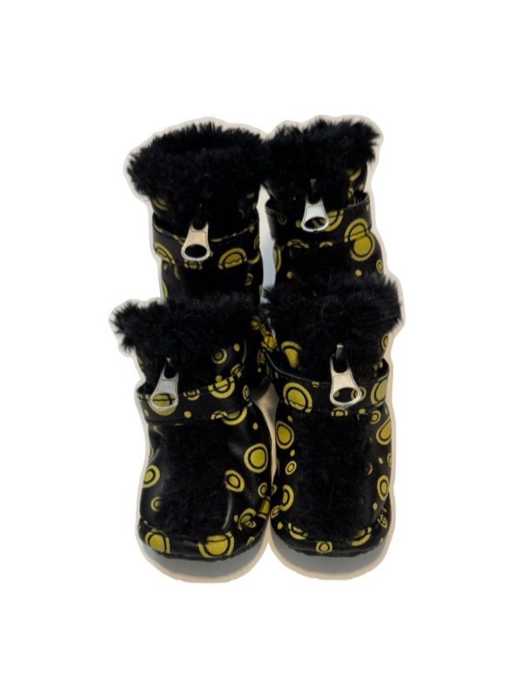 Dog Boots 3 for 15 SALE CLEARANCE Winter Boots Black and Yellow
